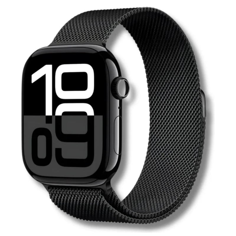 Relógio Inteligente Watch 11 Series Pro 2026 40mm Preto Milanês Rose Gold